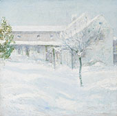 Old Holley House, Cos Cob 1901 By John Henry Twachtman