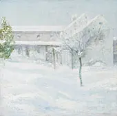 Old Holley House, Cos Cob 1901 By John Henry Twachtman