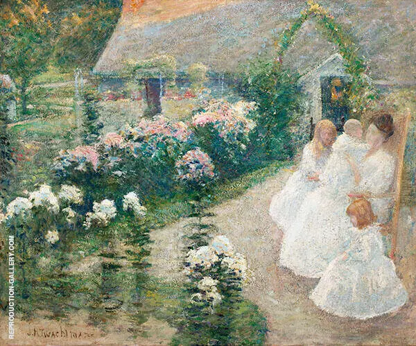 On the Terrace 1901 By John Henry Twachtman