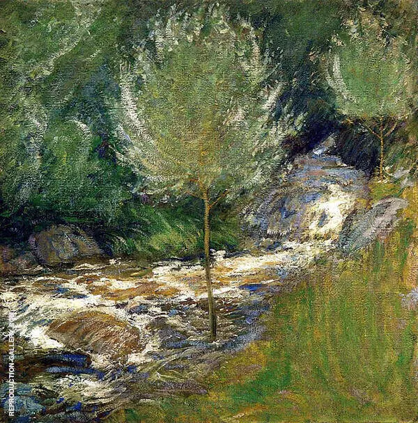 Horseneck Falls, Greenwich, Connecticut By John Henry Twachtman