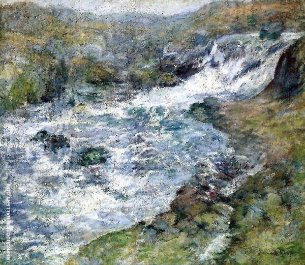 The Torrent 1900 by John Henry Twachtman | Oil Painting Reproduction