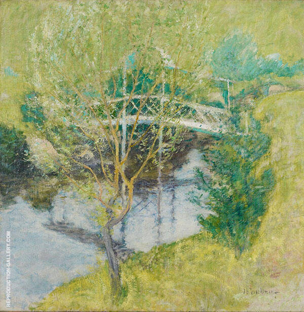 The White Bridge 1890 by John Henry Twachtman | Oil Painting Reproduction
