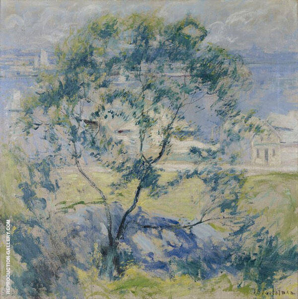 Wild Cherry Trree 1900 by John Henry Twachtman | Oil Painting Reproduction