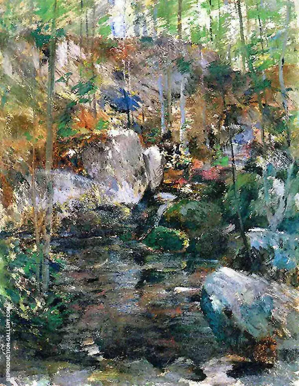 Woodland Stream By John Henry Twachtman