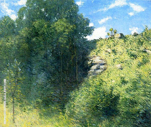 Ravine Near Branchville 1915 by J. Alden Weir | Oil Painting Reproduction