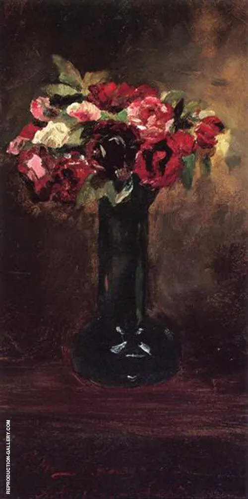 Still Life with Flowers By J. Alden Weir