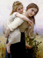 Agreeable Burden 1895 By William-Adolphe Bouguereau