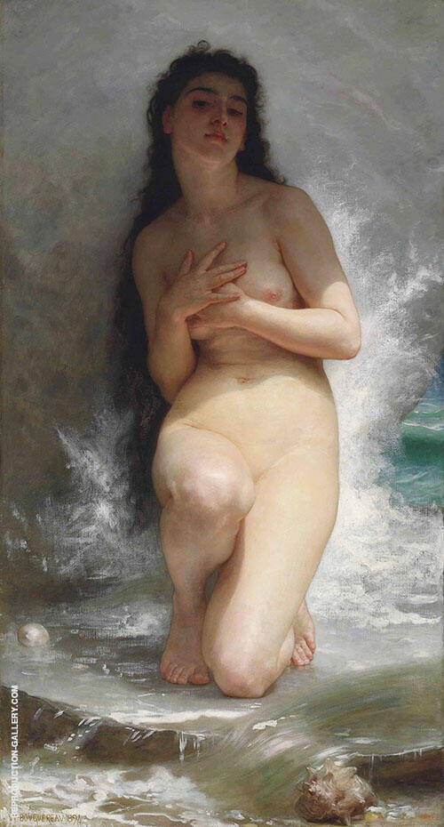 La Perle by William-Adolphe Bouguereau | Oil Painting Reproduction