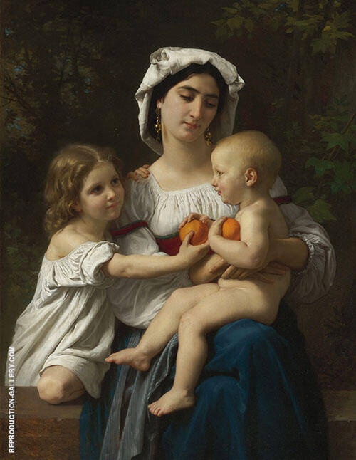 The Oranges by William-Adolphe Bouguereau | Oil Painting Reproduction