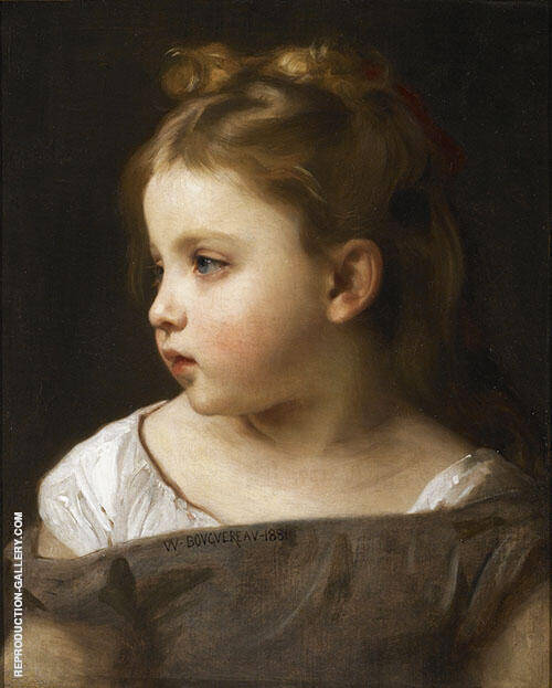 Young Girl in Profile | Oil Painting Reproduction