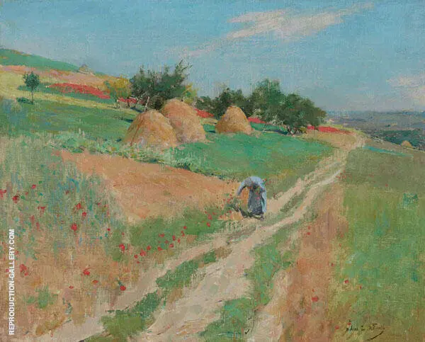 Summer Morning Giverny 1888 By Willard Leroy Metcalf