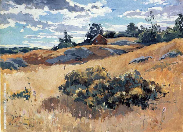 York Maine 1882 By Willard Leroy Metcalf