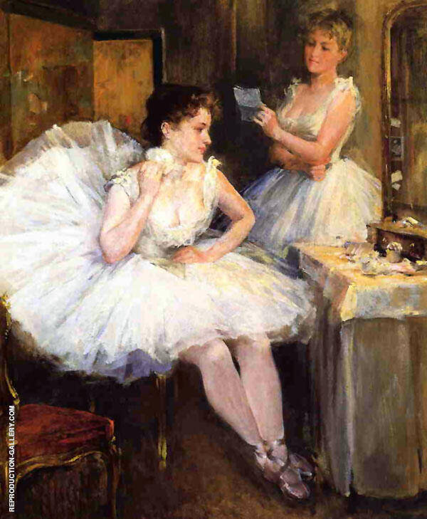 The Ballet Dancers ((The Dressing Room) | Oil Painting Reproduction