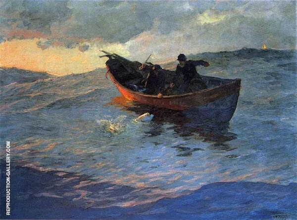 On the Suffolk Coast 1885 By Willard Leroy Metcalf