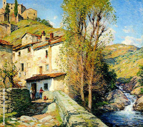 The Old Mill, Pelago, Italy 1913 | Oil Painting Reproduction