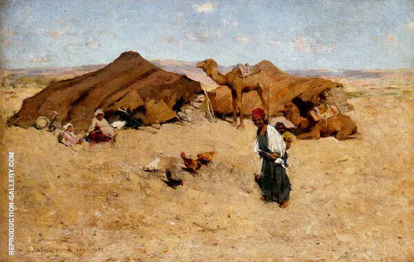 Arab Encampment Biskra By Willard Leroy Metcalf