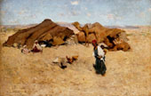 Arab Encampment Biskra By Willard Leroy Metcalf