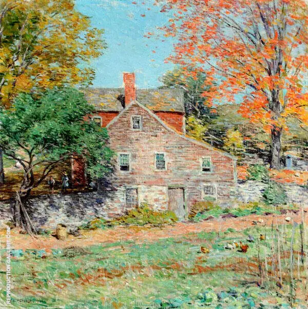 The Corner of the Garden By Willard Leroy Metcalf