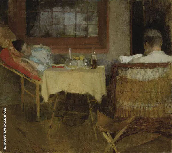 Ethelinda and James 1890 By Willard Leroy Metcalf