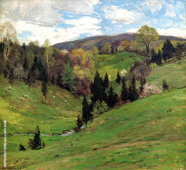 Flying Shadows c1909 By Willard Leroy Metcalf