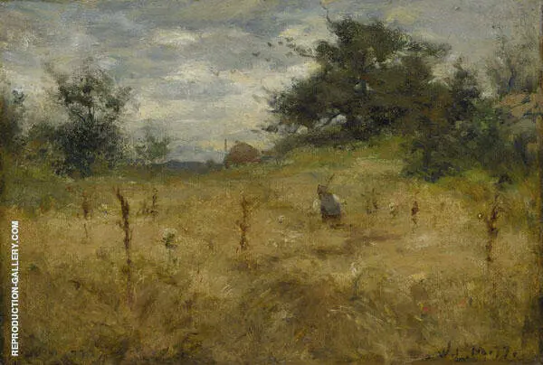 Grain Field By Willard Leroy Metcalf