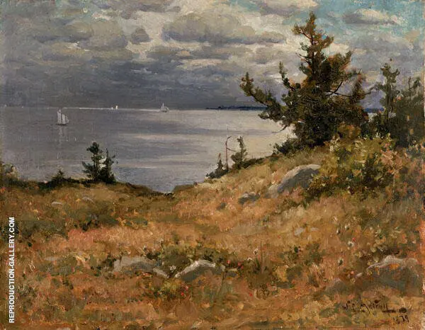 Great Diamond Island Casco Bay, Maine, from Cushing's Island By Willard Leroy Metcalf