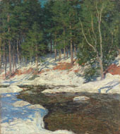 Icebound 1909 By Willard Leroy Metcalf