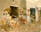 The Pottery Shop Tunis 1887 By Willard Leroy Metcalf