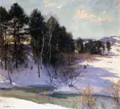 Thawing Brook 1911 By Willard Leroy Metcalf