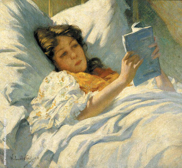 The Convalescent 1904 by Willard Leroy Metcalf | Oil Painting Reproduction