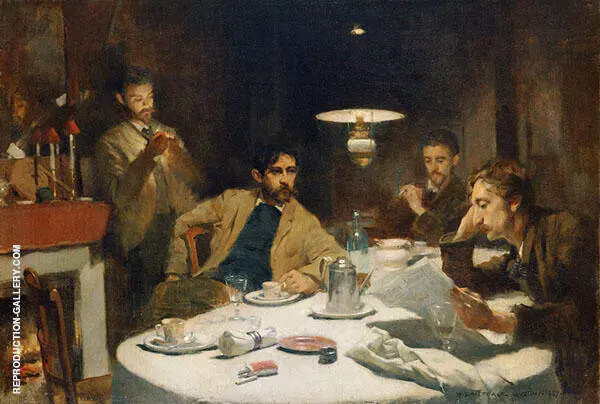The Ten Cent Breakfast 1887 By Willard Leroy Metcalf