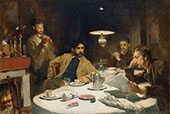 The Ten Cent Breakfast 1887 By Willard Leroy Metcalf