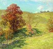 The Red Oak 1911 - 2 By Willard Leroy Metcalf