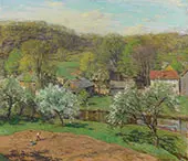 The Village in Late Spring 1920 By Willard Leroy Metcalf