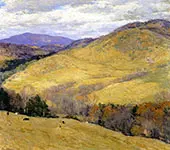 Vermont Hills November 1923 By Willard Leroy Metcalf