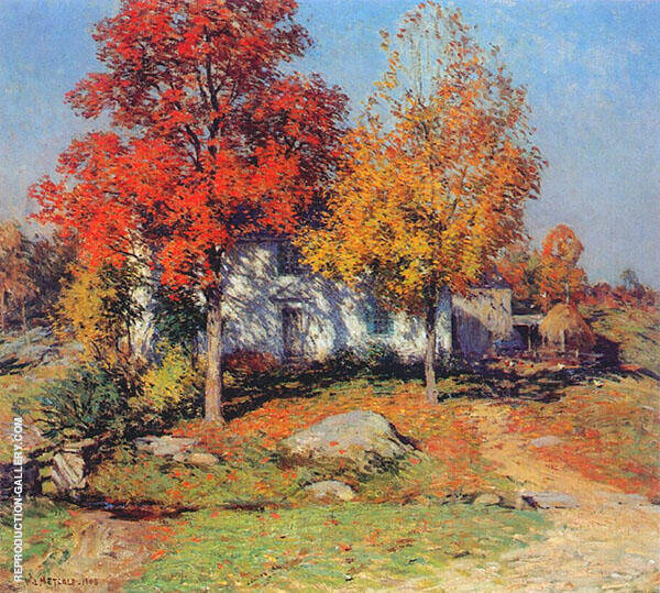 October 1908 by Willard Leroy Metcalf | Oil Painting Reproduction