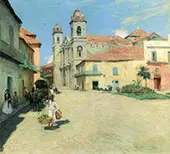 Havana Cathedral 1902 By Willard Leroy Metcalf