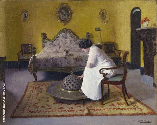 Interior with Julia By Ramon Casas
