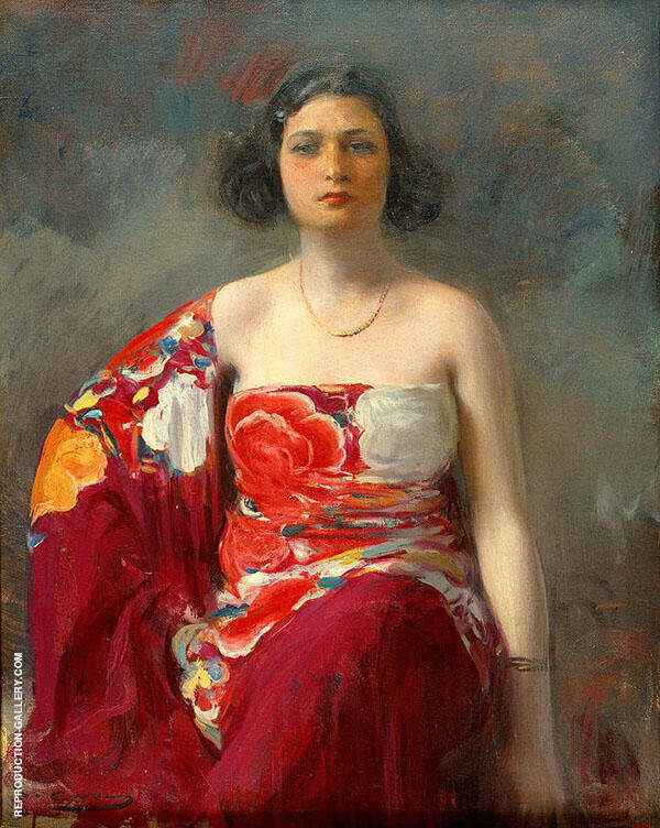La Trini 1921 by Ramon Casas | Oil Painting Reproduction
