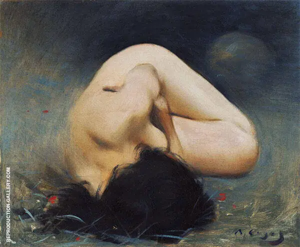 Foreshortened Female Nude 1894 By Ramon Casas