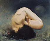 Foreshortened Female Nude 1894 By Ramon Casas