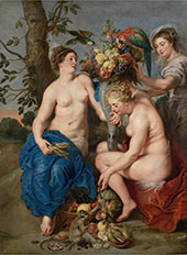 Ceres and Two Nymphs c1615 By Peter Paul Rubens