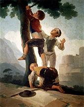 Boys Climbing a Tree c1791 By Francisco Goya
