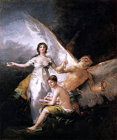 Allegory on the Adaption of the Constitution 1812 By Francisco Goya
