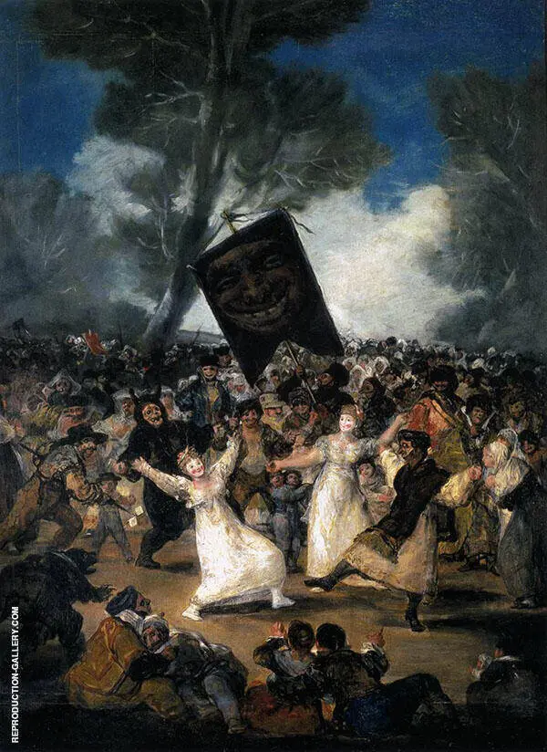 Burial of the Sardine c1814 By Francisco Goya