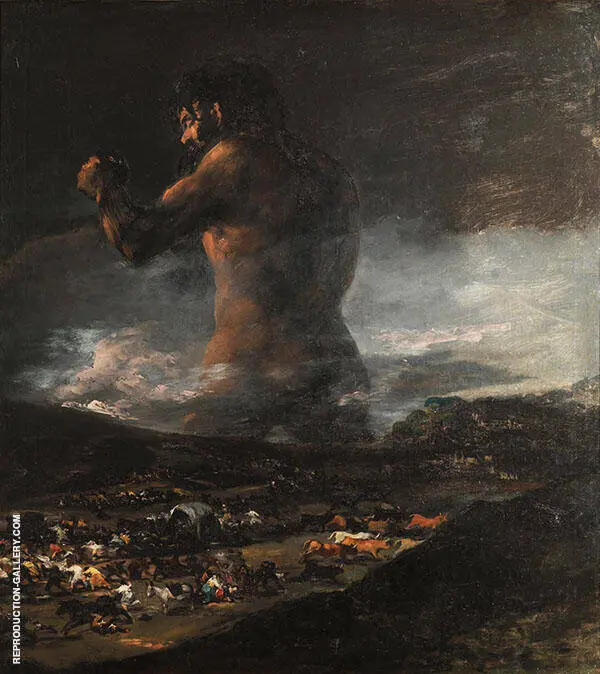 The Colossus By Francisco Goya
