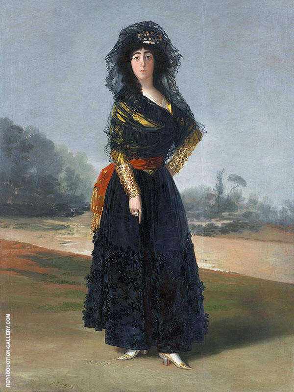 Portrait of the Duchess of Alba, The Black Duchess 1797 | Oil Painting Reproduction