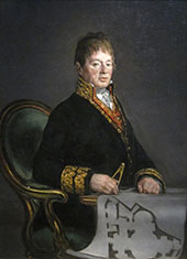 Portrait of Juan Antonio Cuervo 1819 By Francisco Goya
