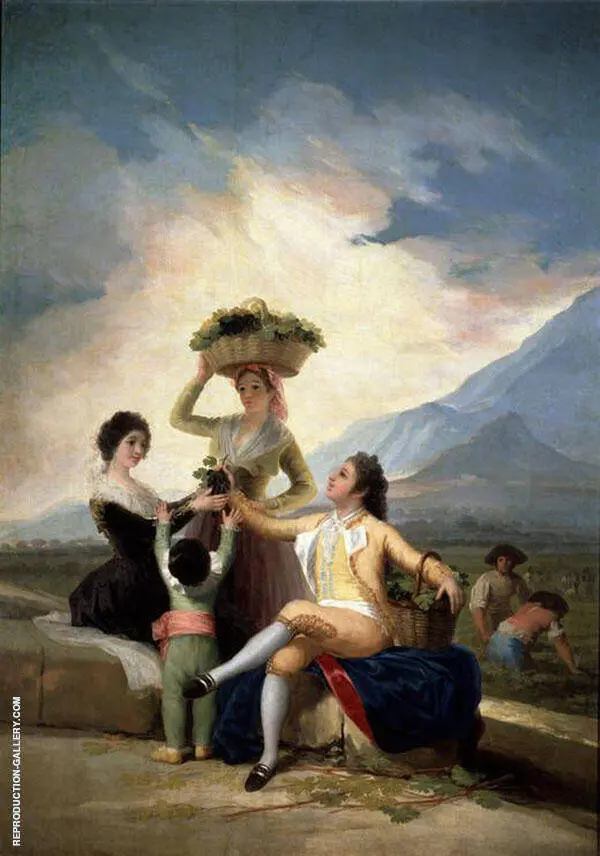 The Grape Harvest 1786 By Francisco Goya