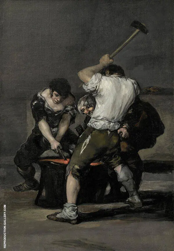The Forge By Francisco Goya